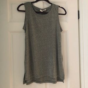 Olive green long shell tank